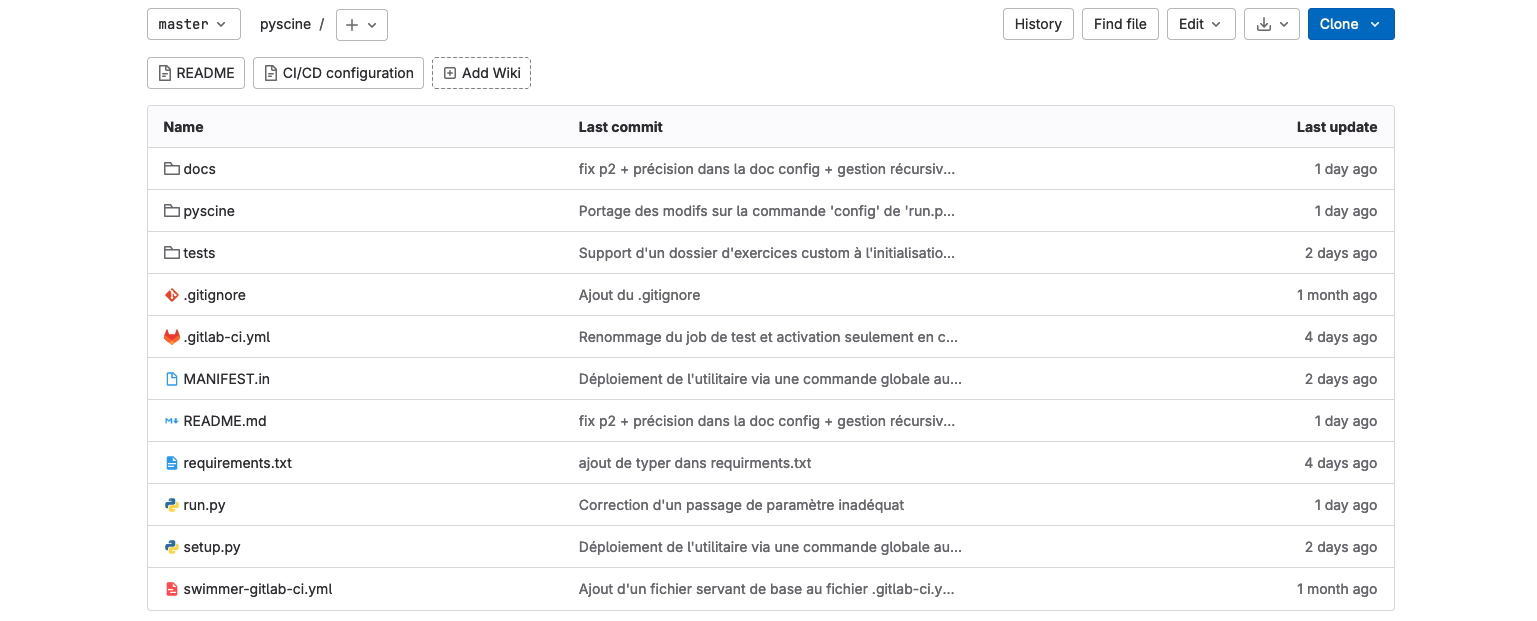 Capture d'écran du feedback du client de mon maître de stage