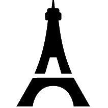 Logo de la tour eiffel qui redirige vers la page d'accueil lorsque l'on clique dessus